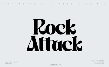 Rock Attack Font