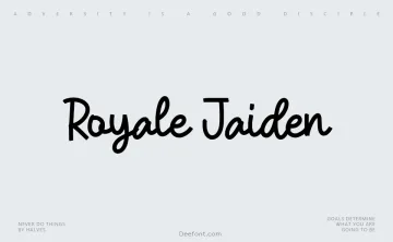 Royale Jaiden Font