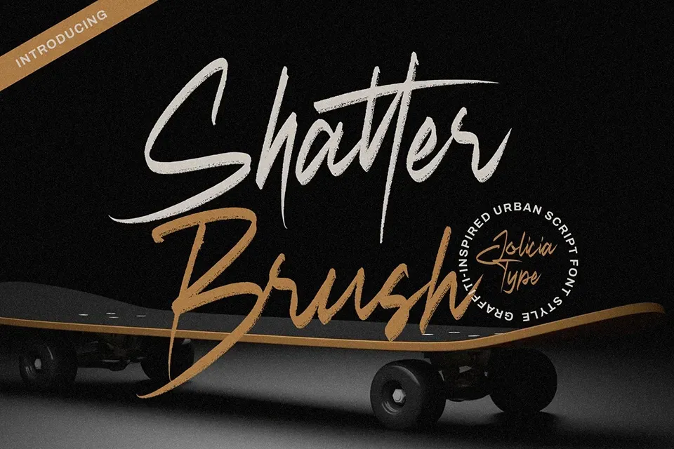 Shatter Brush Font