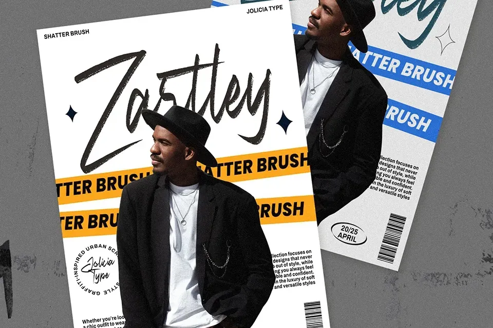 Shatter Brush Font