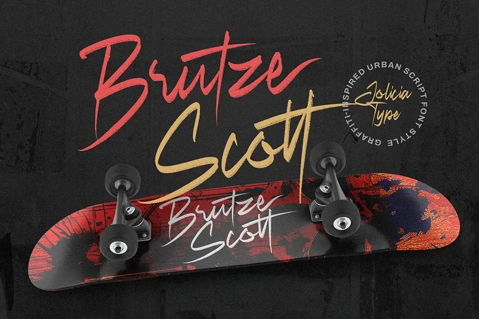 Shatter Brush Font