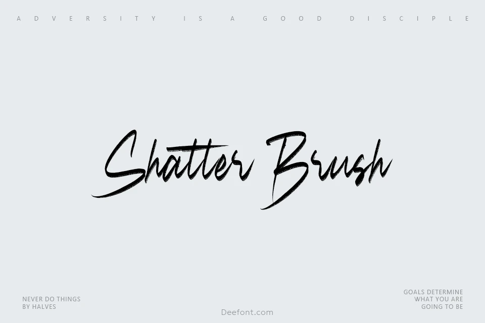Shatter Brush Font