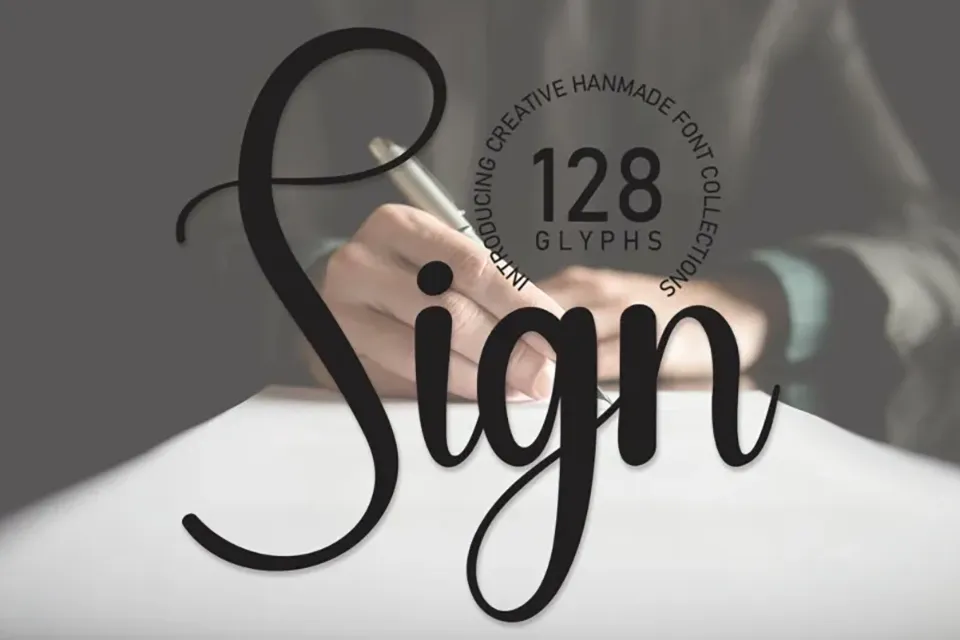 Sign Script Font