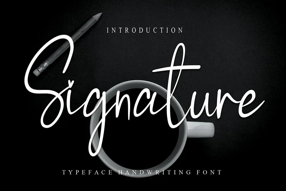 Signature Script Font