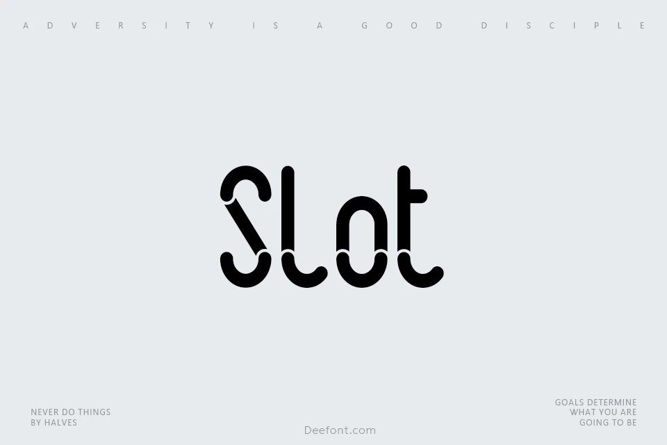 Slot Font