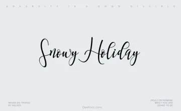 Snowy Holiday Font