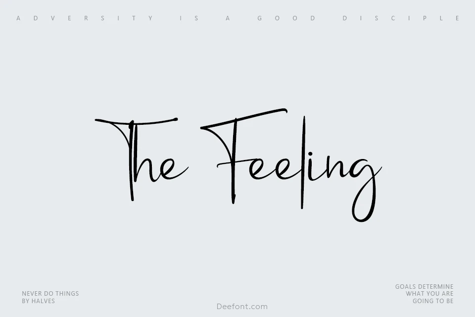 The Feeling Font