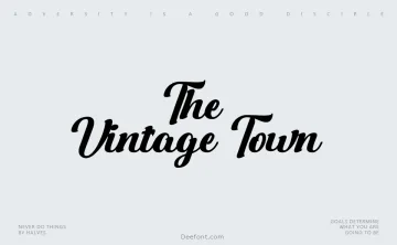 The Vintage Town Font