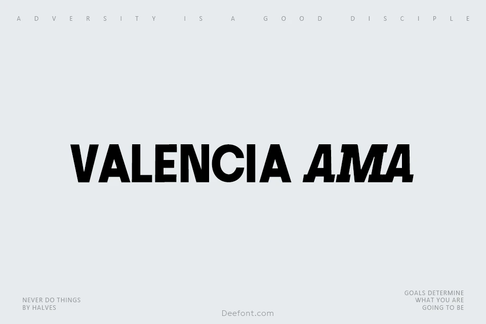 Valencia AMA Font Family
