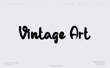 Vintage Art Font