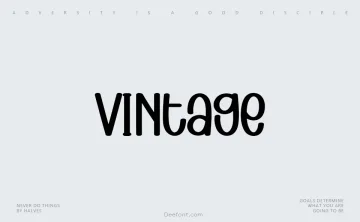 Vintage Display Font