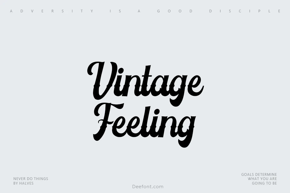 Vintage Feeling Font