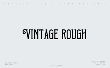 Vintage Rough Font