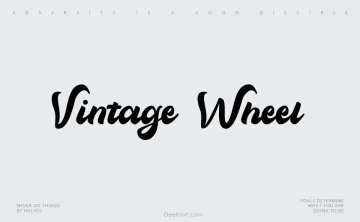 Vintage Wheel Font