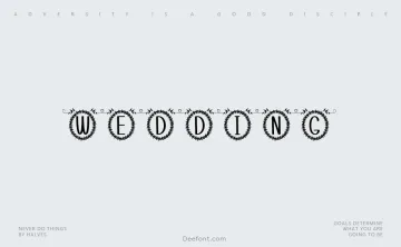 Wedding Monogram Display Font