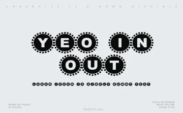 4Yeo In/Out Font