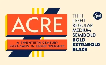 Acre font family