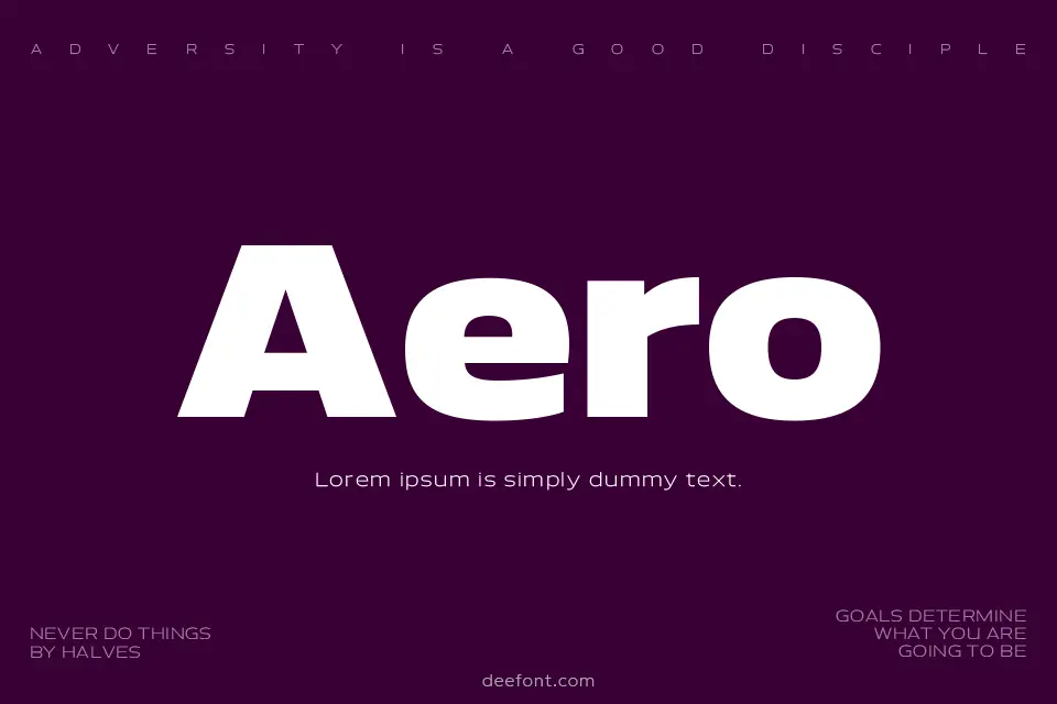 Aero Font Family