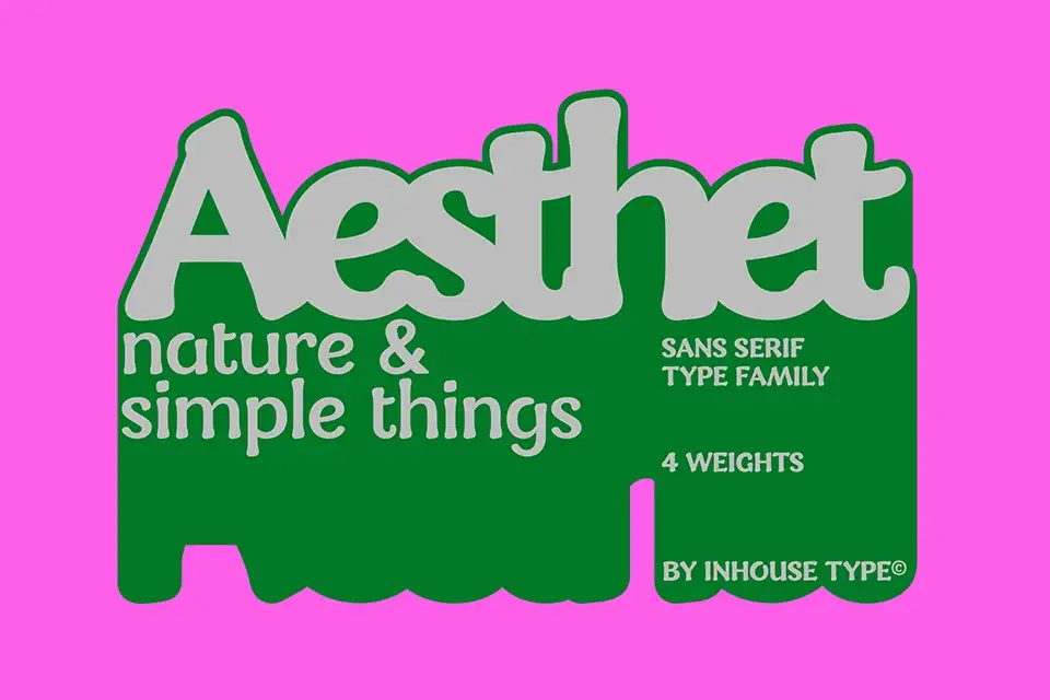 Aesthet Font Family