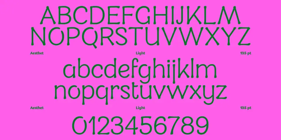 Aesthet Font Family