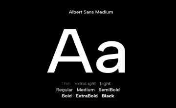 Albert Sans Font Family