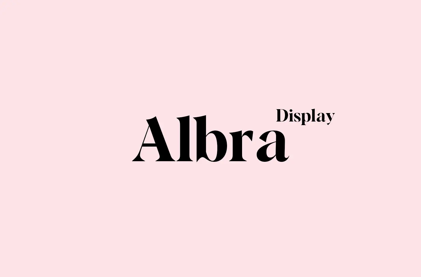 Albra Display Font Family