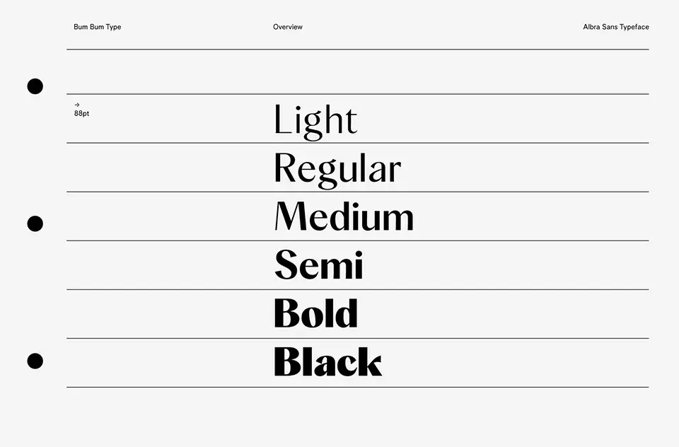 Albra Sans Font Family