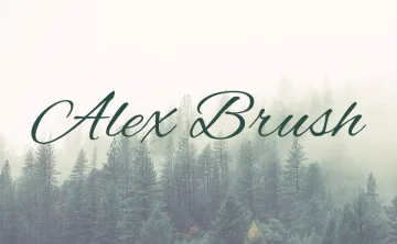 Alex Brush Font