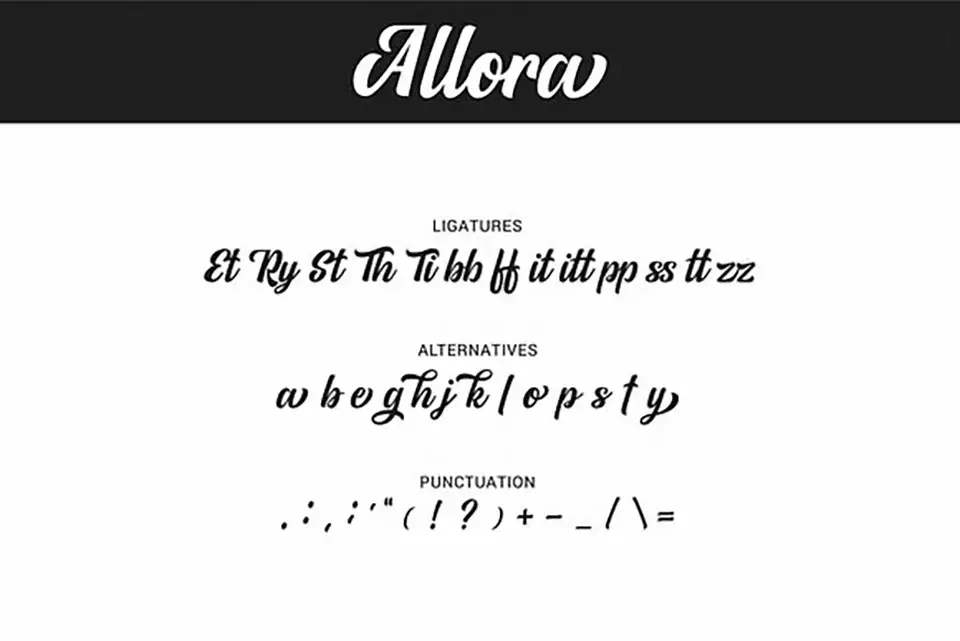 Allora Script Font