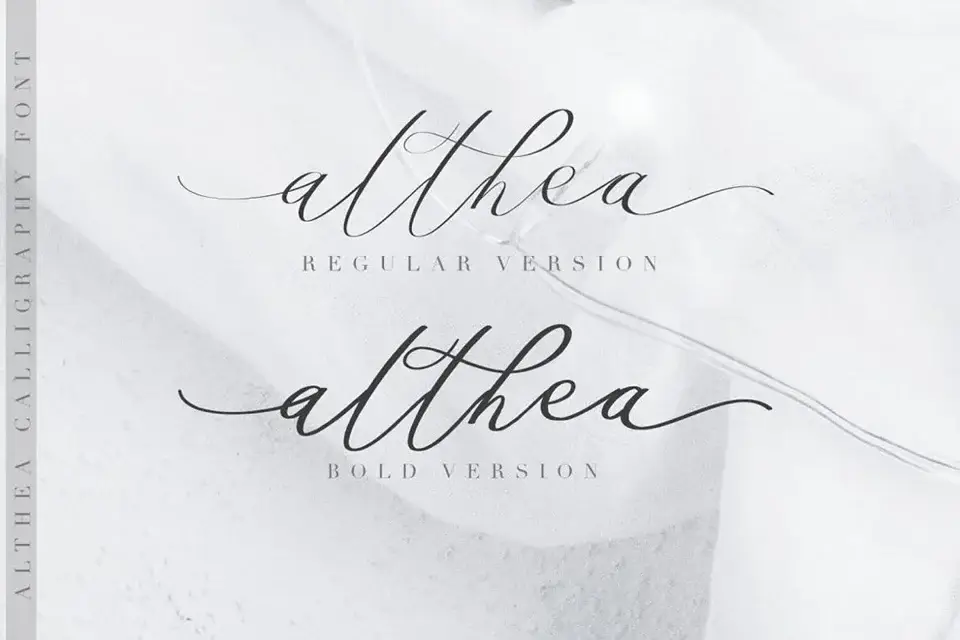 Althea Script Font