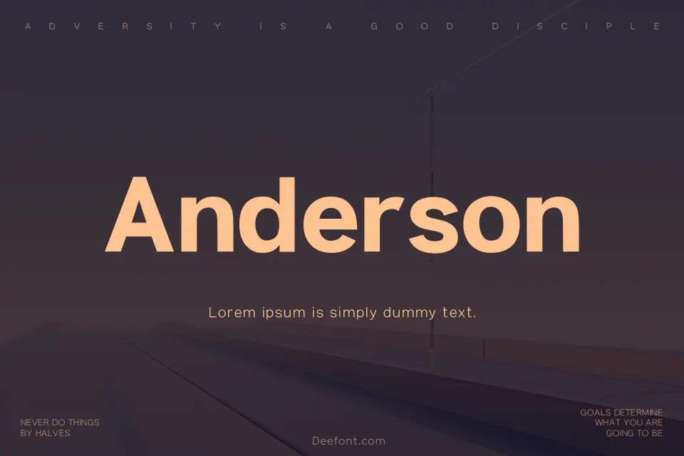 Anderson Grotesk Font Family