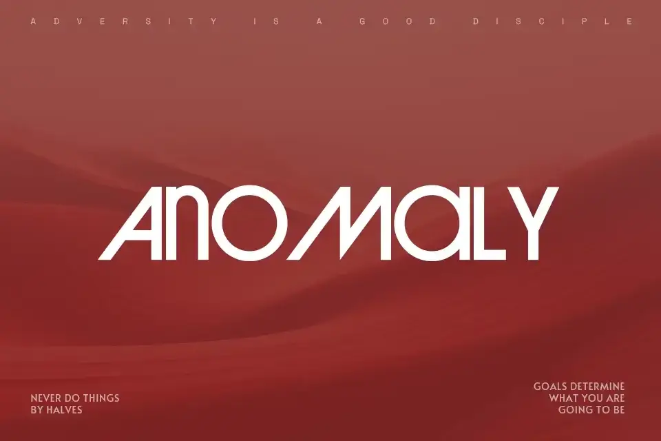 Anomaly Font