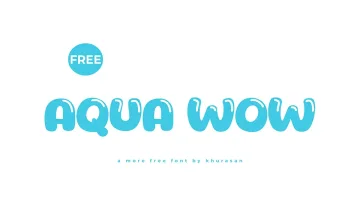 Aqua Wow Font