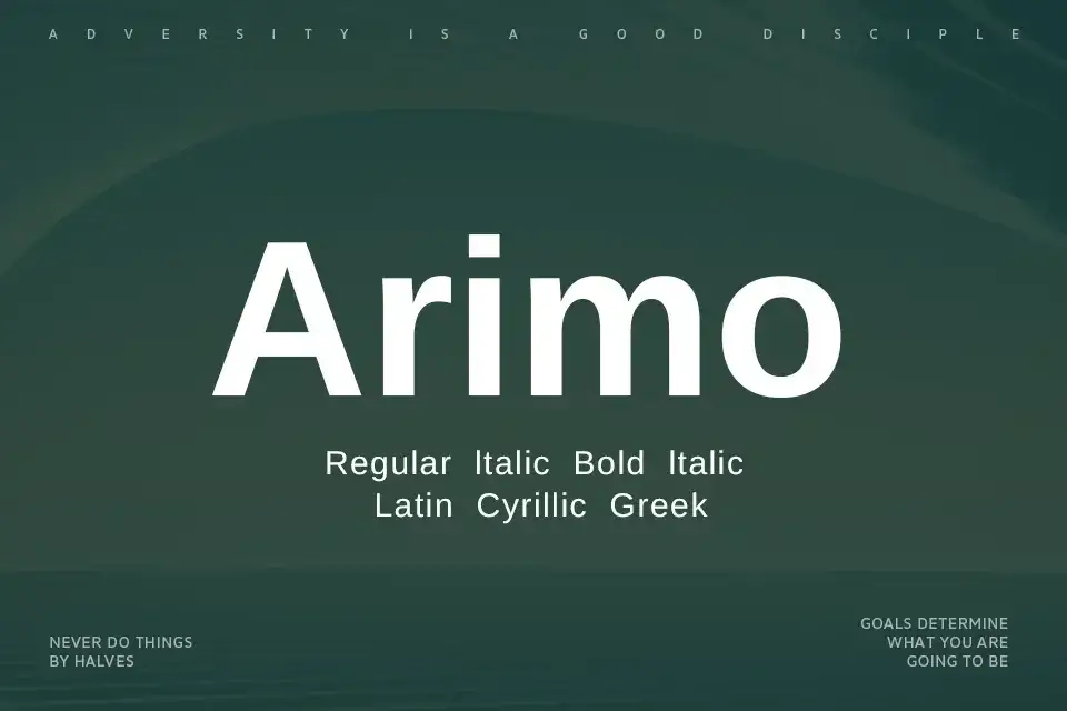 arimo font download photoshop