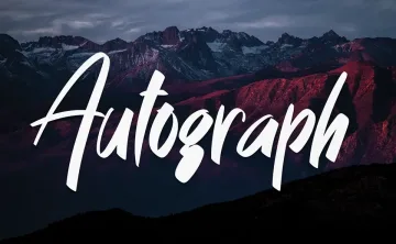 Autograph Font