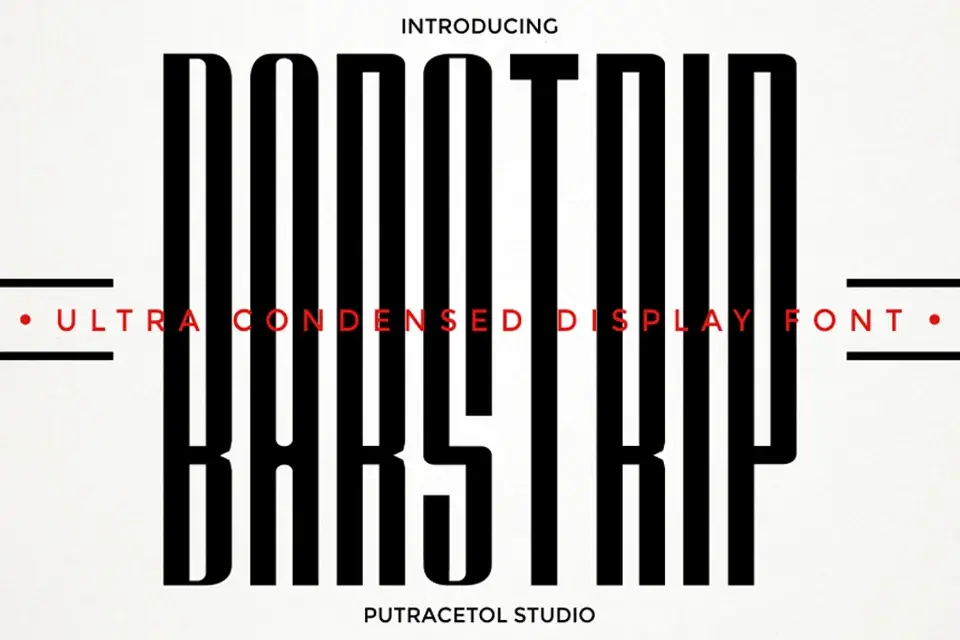 Barstrip Ultra Condensed Font