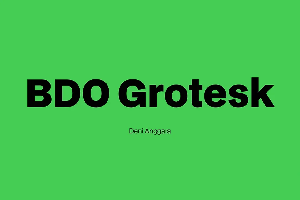 BDO Grotesk Font Family