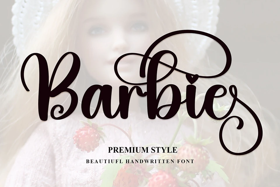 Barbie typeface download