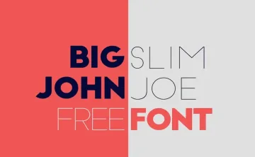 Big John/Slim Joe Font