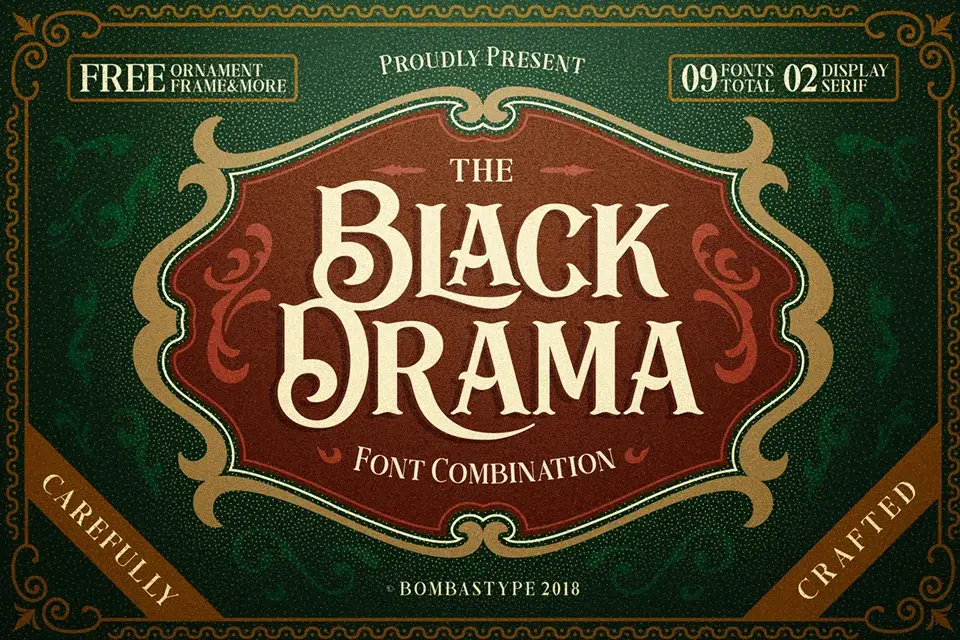 Black Drama Typeface