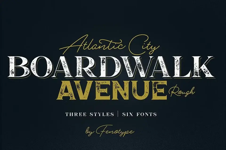 Boardwalk Avenue Rough Font