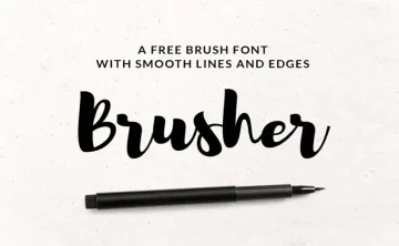 Brusher Font