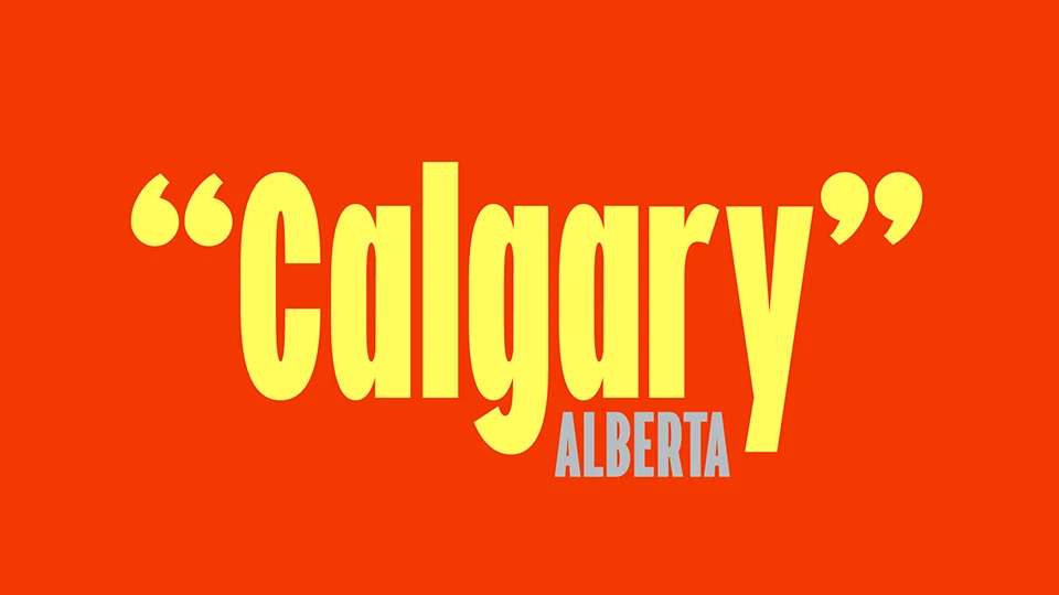 Calgary Display typeface download