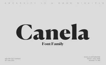 Canela Font Family