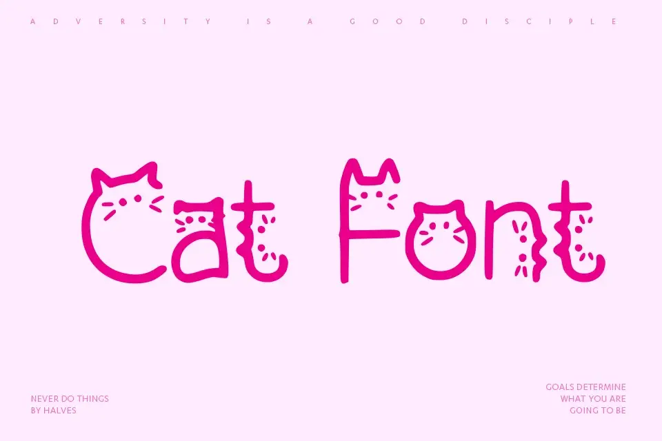 Cat Font - Free Download & Preview | Deefont