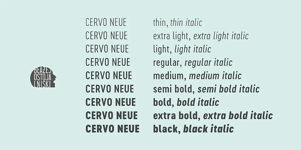 Cervo Neue Font Family