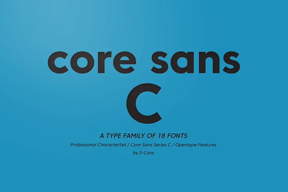 Core Sans C Font Family - Free Download & Preview | Deefont