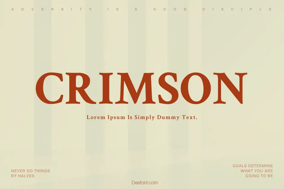 Crimson Text Font Family