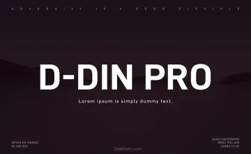 D-DIN PRO Font Family