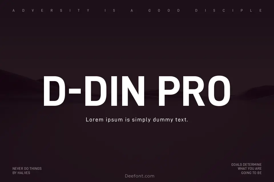 D-DIN PRO Sans Serif Font Family